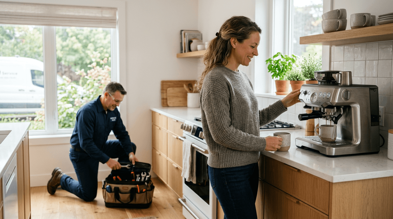 GUR appliance repair technician giving honest advice